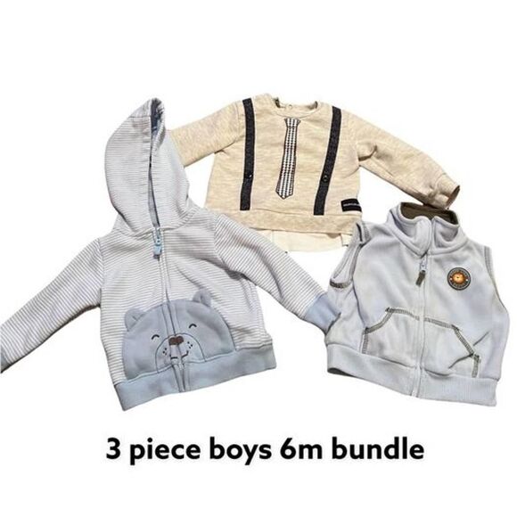Baby Boys Bundle 6m Carters & Calvin Klein - Picture 1 of 4